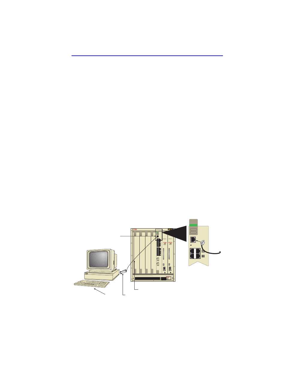3 management terminal setup, 1 console cable connection, Management terminal setup -3 5.3.1 | Console cable connection -3 | Cabletron Systems 6E133-25 User Manual | Page 51 / 184