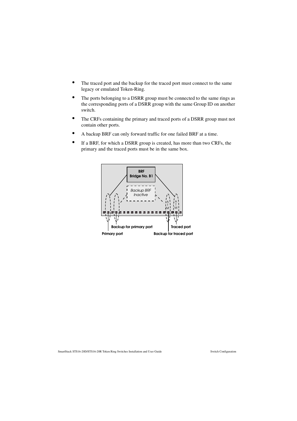 Figure 27. primary and traced dsrr port | Cabletron Systems STS16-20R User Manual | Page 156 / 258