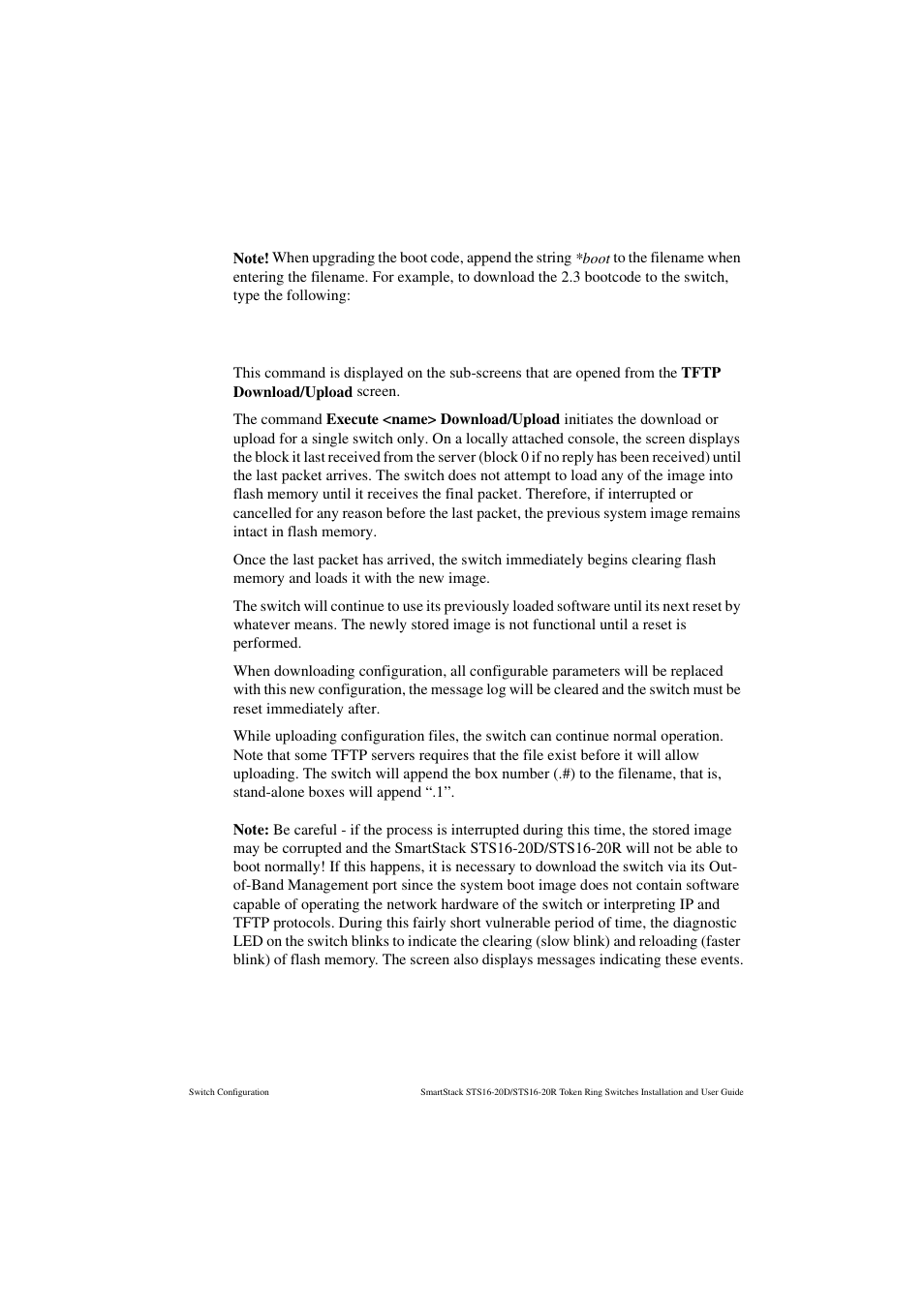Execute <name> download/upload | Cabletron Systems STS16-20R User Manual | Page 165 / 258