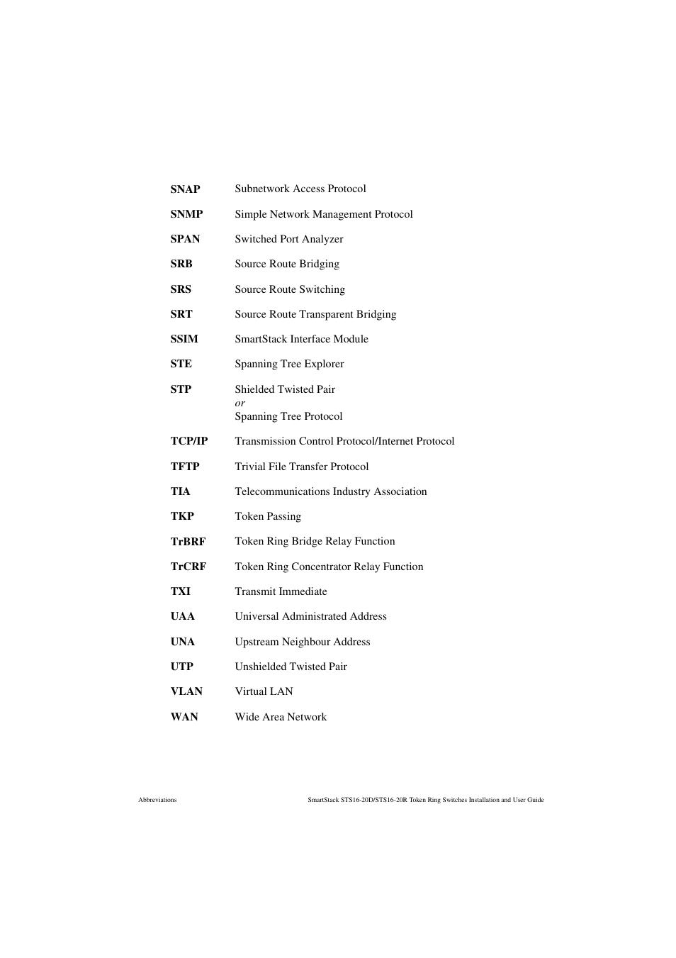 Cabletron Systems STS16-20R User Manual | Page 241 / 258