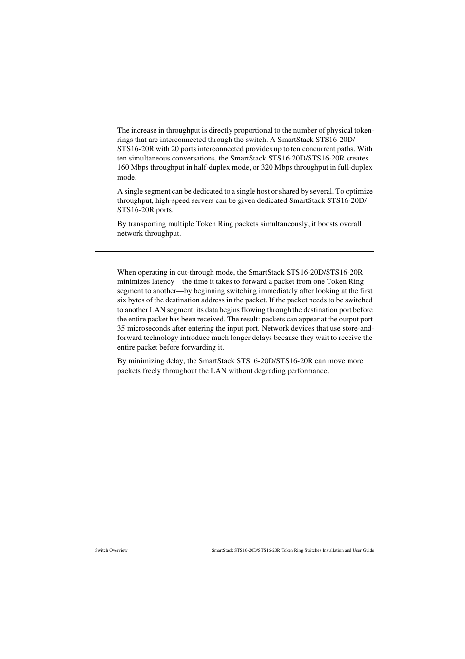 Low latency | Cabletron Systems STS16-20R User Manual | Page 33 / 258