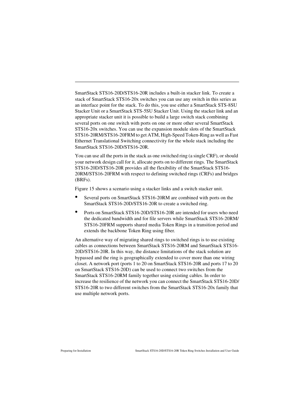 Deployment scenarios | Cabletron Systems STS16-20R User Manual | Page 65 / 258