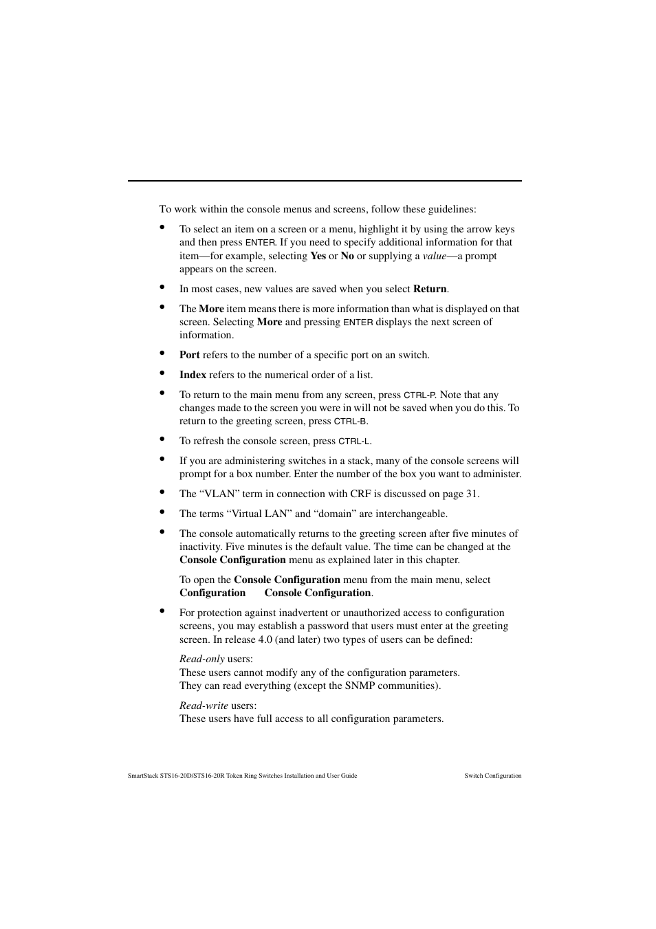 General guidelines | Cabletron Systems STS16-20R User Manual | Page 90 / 258