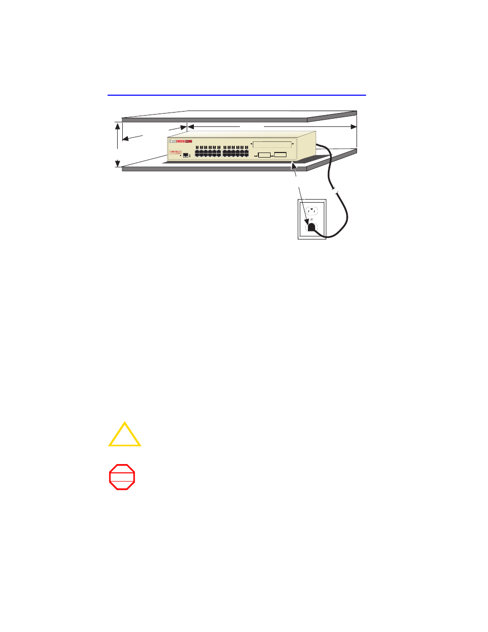 2 rackmount installation, Rackmount installation -4, Section 3.3.2 | Figure 3-1 | Cabletron Systems 2E43-27R User Manual | Page 30 / 164