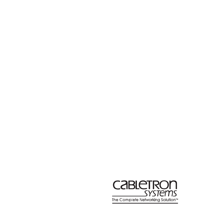 Cabletron Systems 9F120-08 User Manual | 28 pages