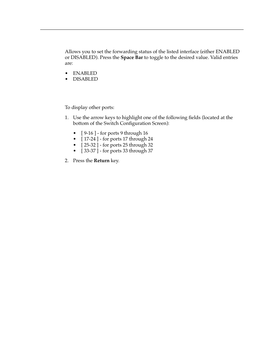 Displaying other ports | Cabletron Systems 9E428-12 User Manual | Page 11 / 18