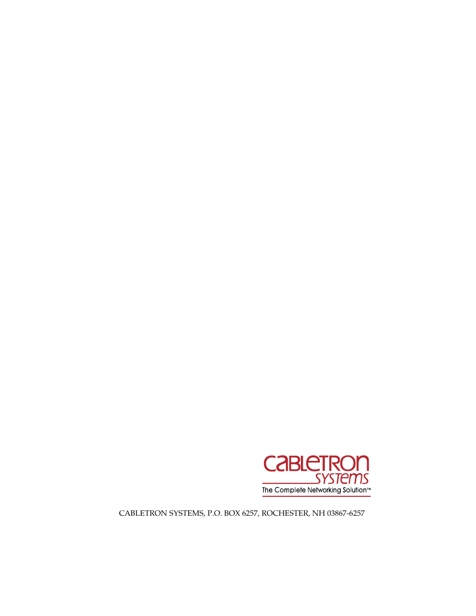Cabletron Systems NB20E User Manual | 30 pages