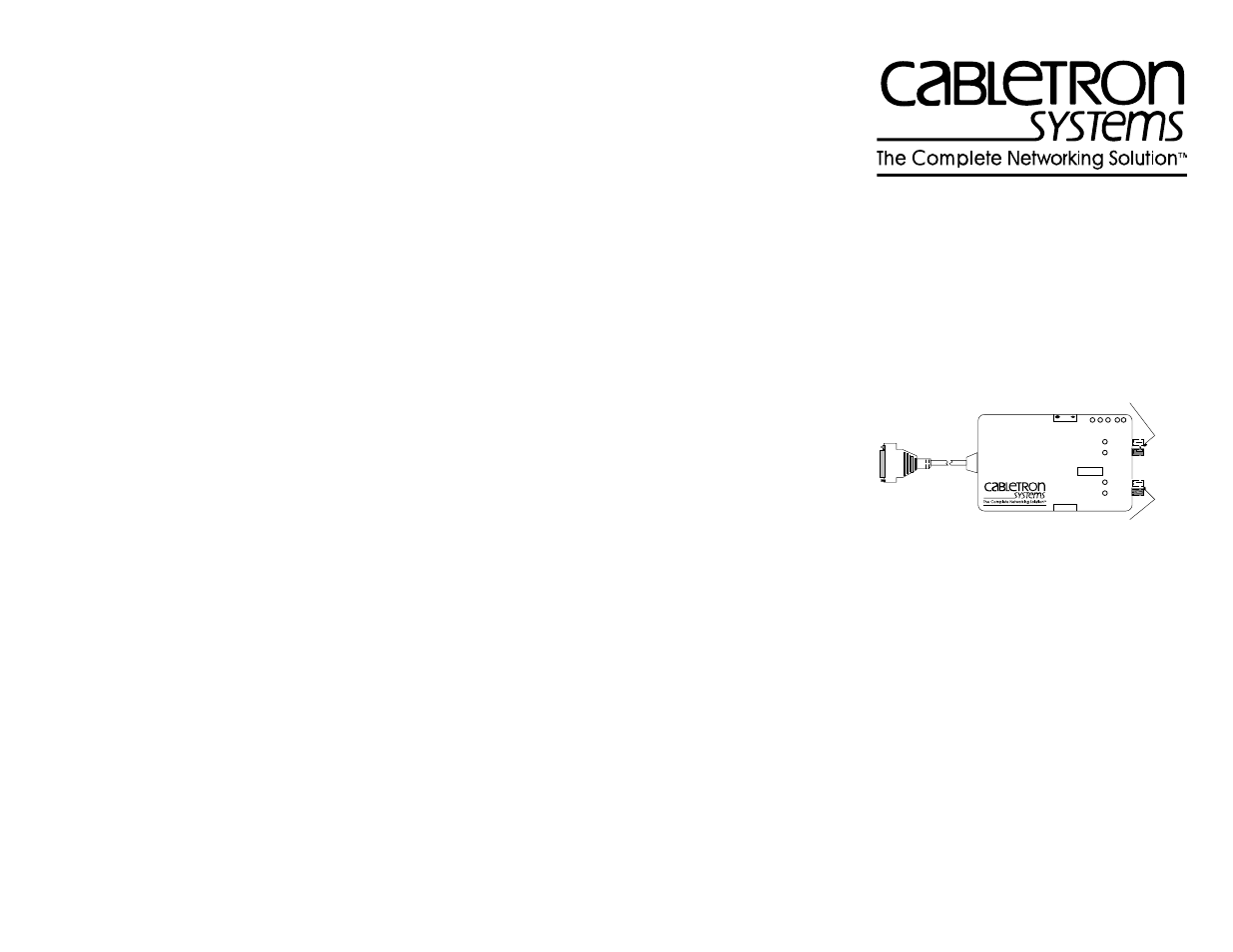 Cabletron Systems FOT-DF24 User Manual | 2 pages