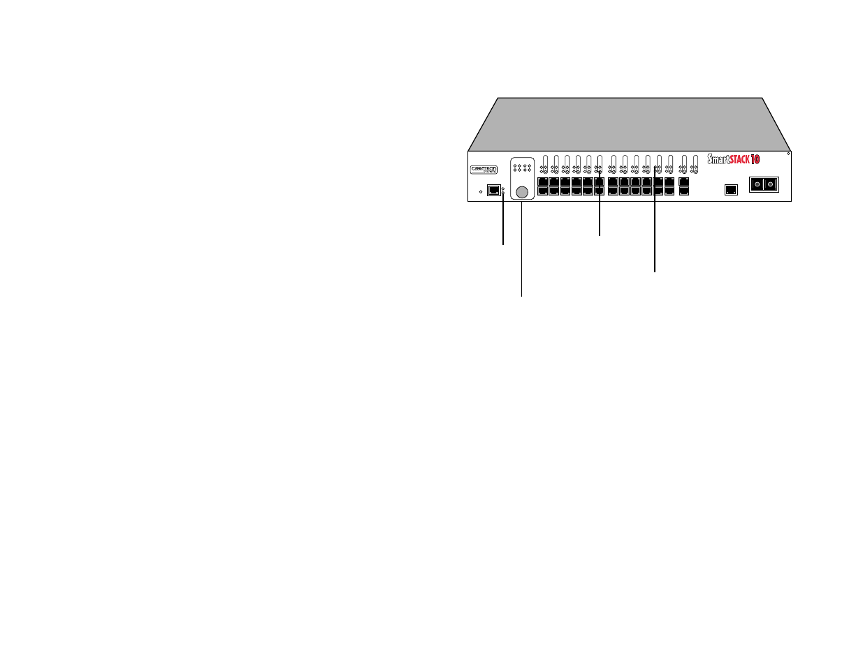 Status, Tx act fdx mon rx col 100 usr pwr cpu reset | Cabletron Systems ELS10-26TX User Manual | Page 9 / 18