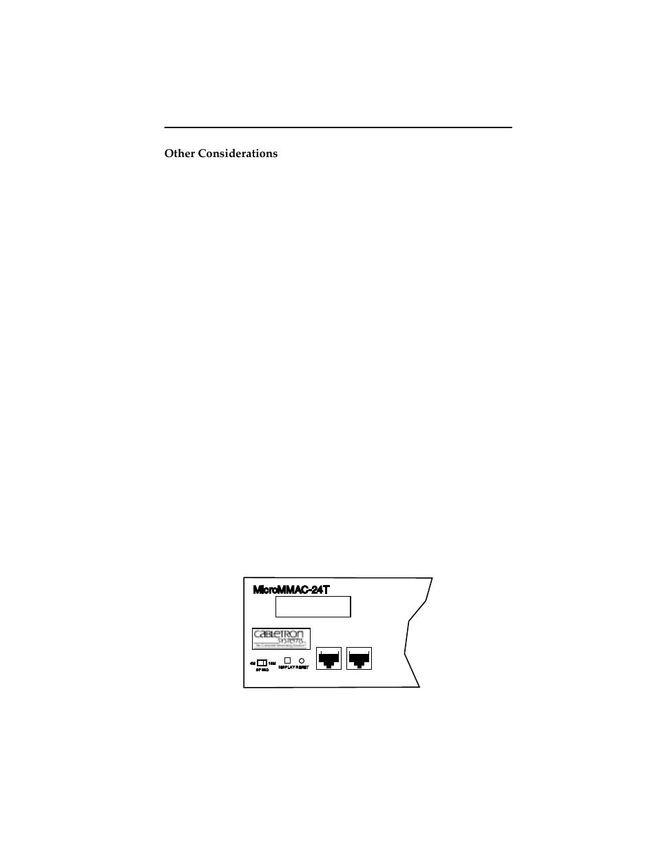 3 com port specifications, 3 com port specifications | Cabletron Systems MicroMMAC 24T MICROMMAC- User Manual | Page 28 / 105