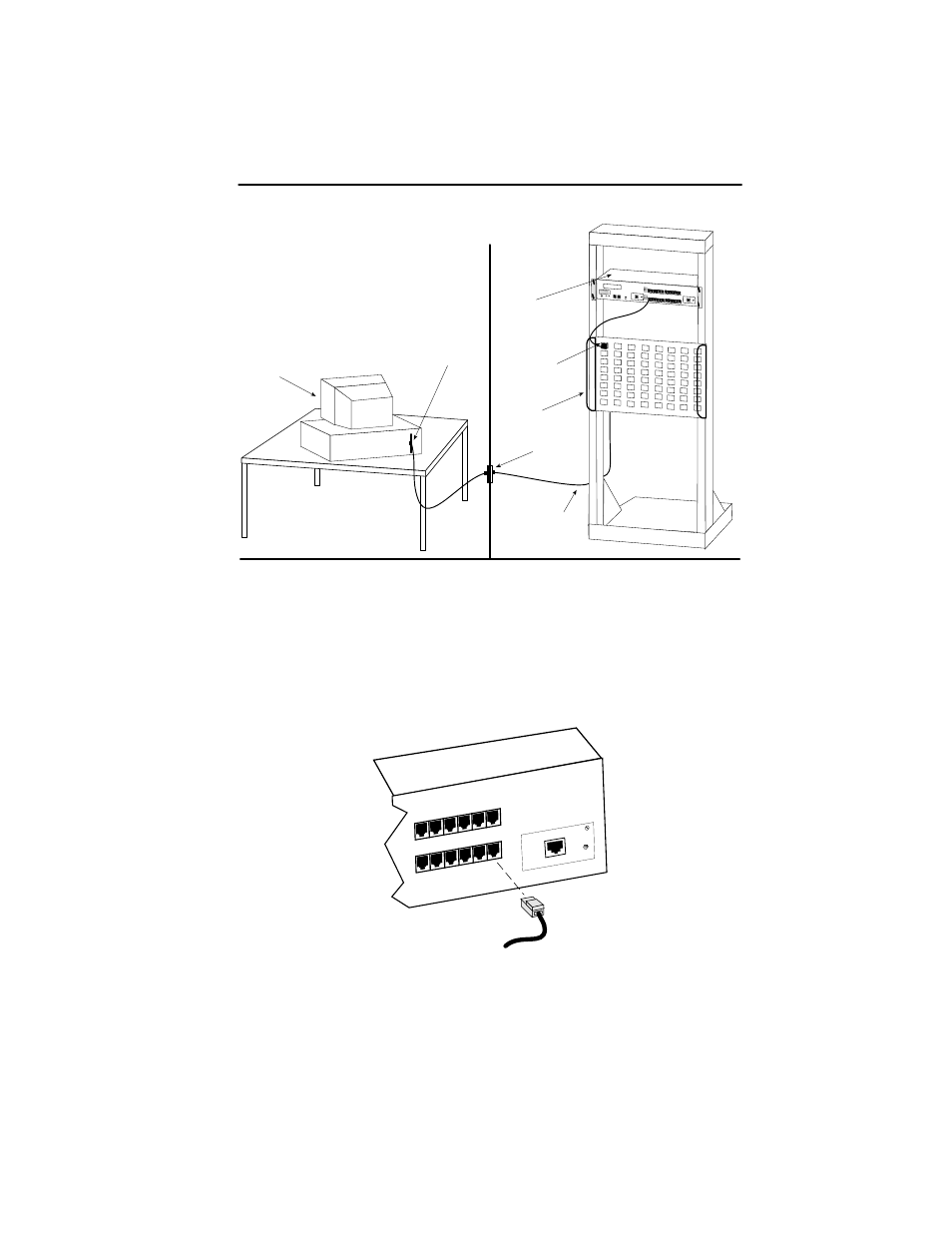 Figure 3-12. micrommac-t network ports, Cpu act mgmt 16 mb/s com 1 com 2 | Cabletron Systems MicroMMAC 24T MICROMMAC- User Manual | Page 46 / 105