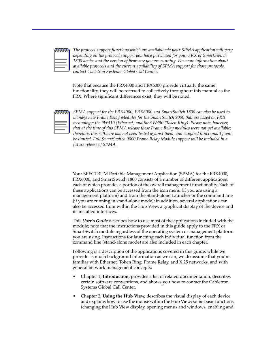 Using this guide, Using this guide -2 | Cabletron Systems SPECTRUM FRX6000 User Manual | Page 10 / 232