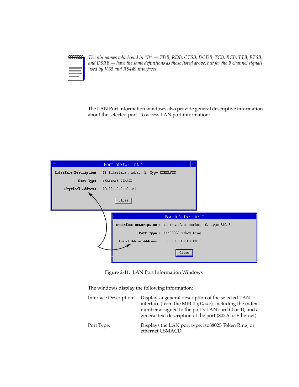 Viewing lan port information, Viewing lan port information -23 | Cabletron Systems SPECTRUM FRX6000 User Manual | Page 39 / 232