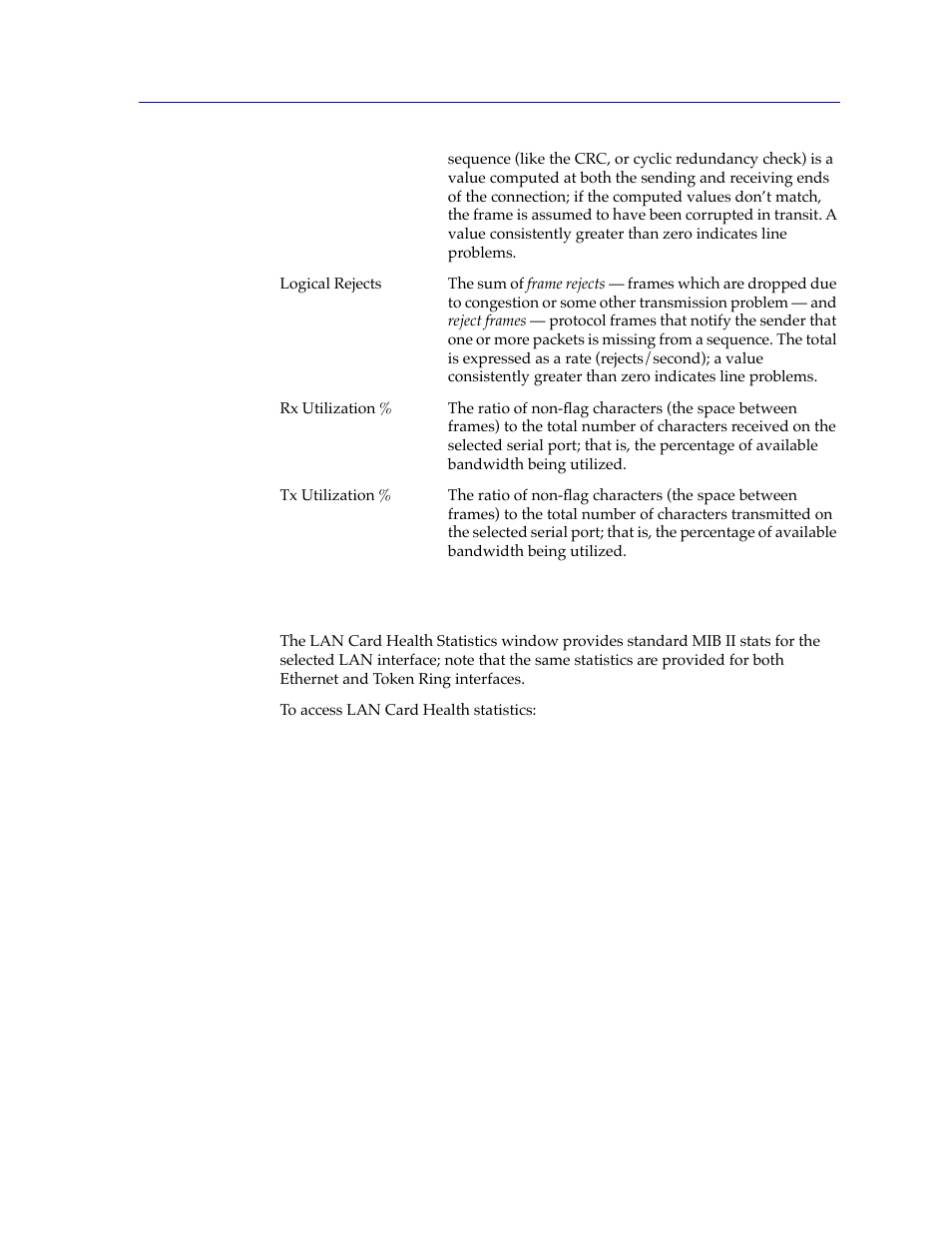 Lan card health, Lan card health -27 | Cabletron Systems SPECTRUM FRX6000 User Manual | Page 43 / 232