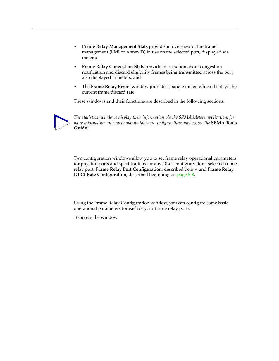 Configuring frame relay ports, Port configuration, Conþguring frame relay ports -2 | Port conþguration -2 | Cabletron Systems SPECTRUM FRX6000 User Manual | Page 90 / 232