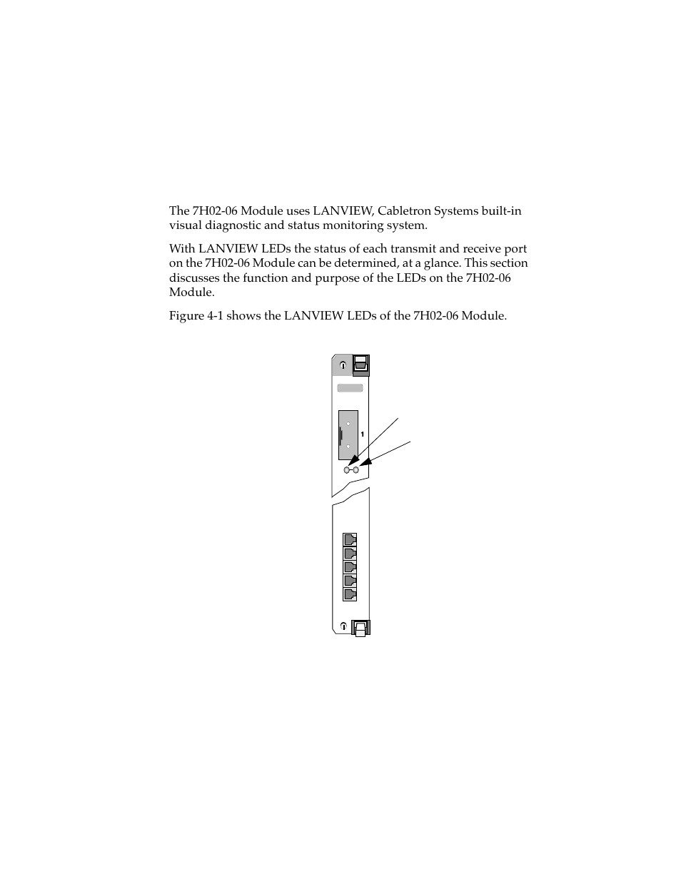 Troubleshooting, Chapter 4 troubleshooting | Cabletron Systems 7H02-06 User Manual | Page 29 / 36