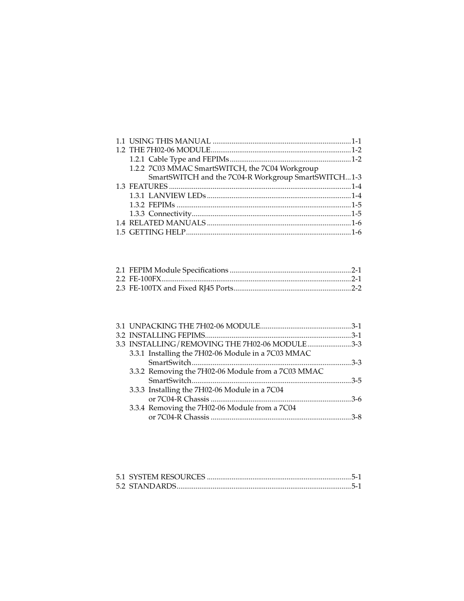 Cabletron Systems 7H02-06 User Manual | Page 7 / 36