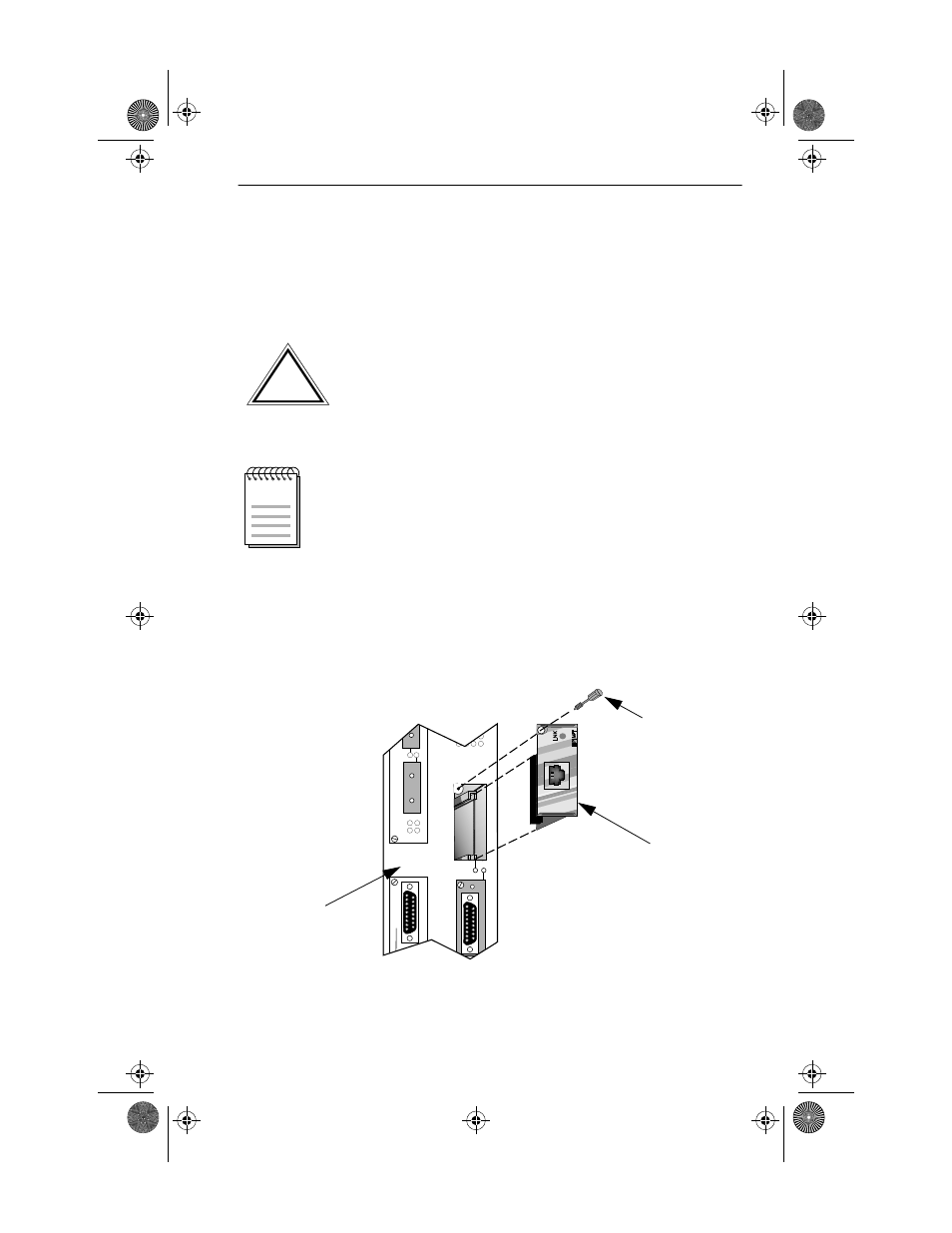 4 adding/replacing epims, 4 adding/replacing epims, Adding/replacing epims emm-e6 user’s guide 3-9 | Emm-e6 epim mounting screw | Cabletron Systems EMM-E6 Ethernet User Manual | Page 70 / 205