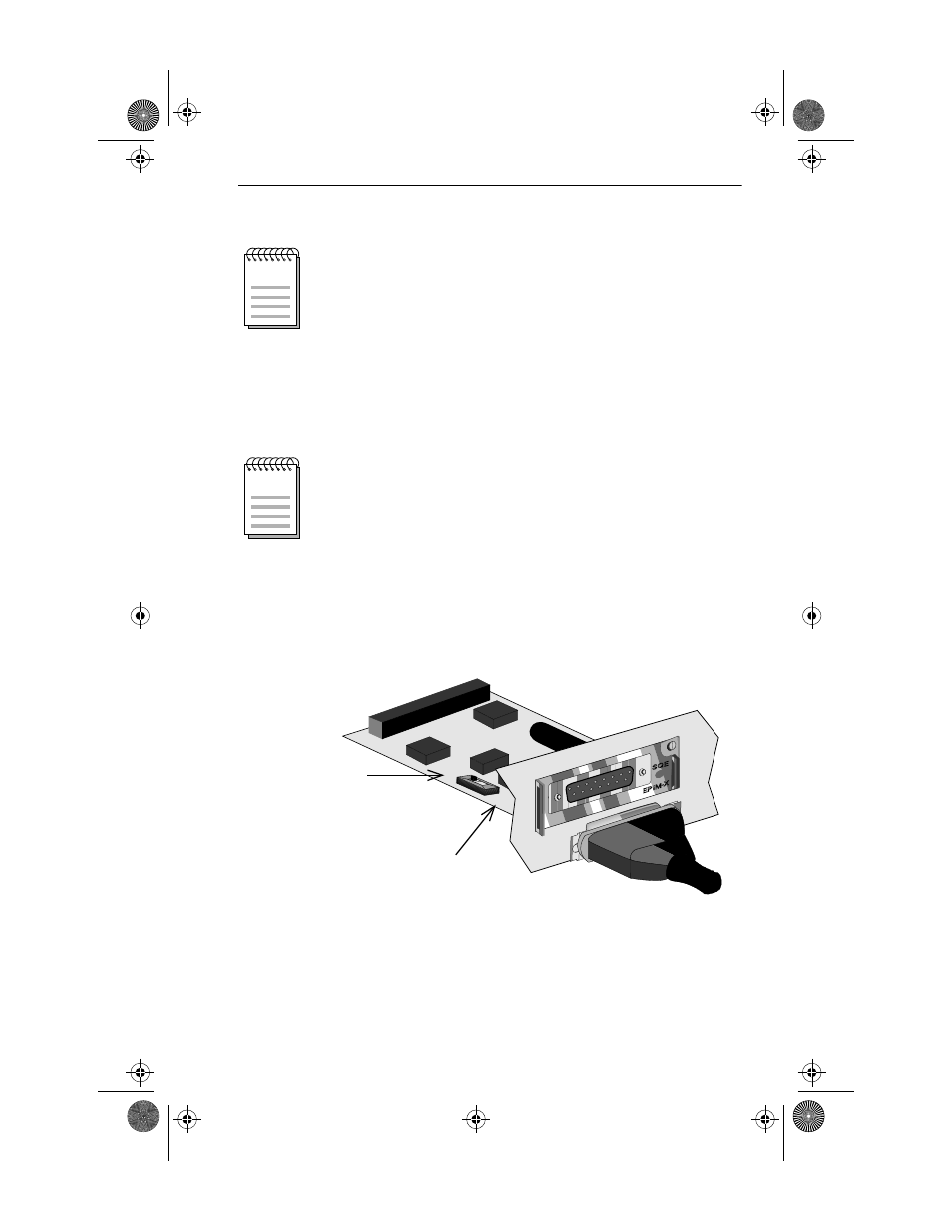 2 connecting an aui cable to an epim-x | Cabletron Systems EMM-E6 Ethernet User Manual | Page 82 / 205
