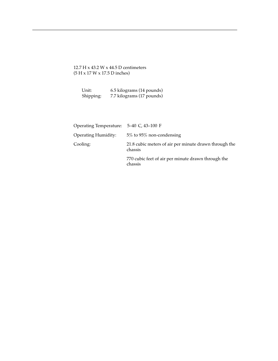 Physical, Environmental | Cabletron Systems Environmental Module TM 9C300-1 User Manual | Page 38 / 50