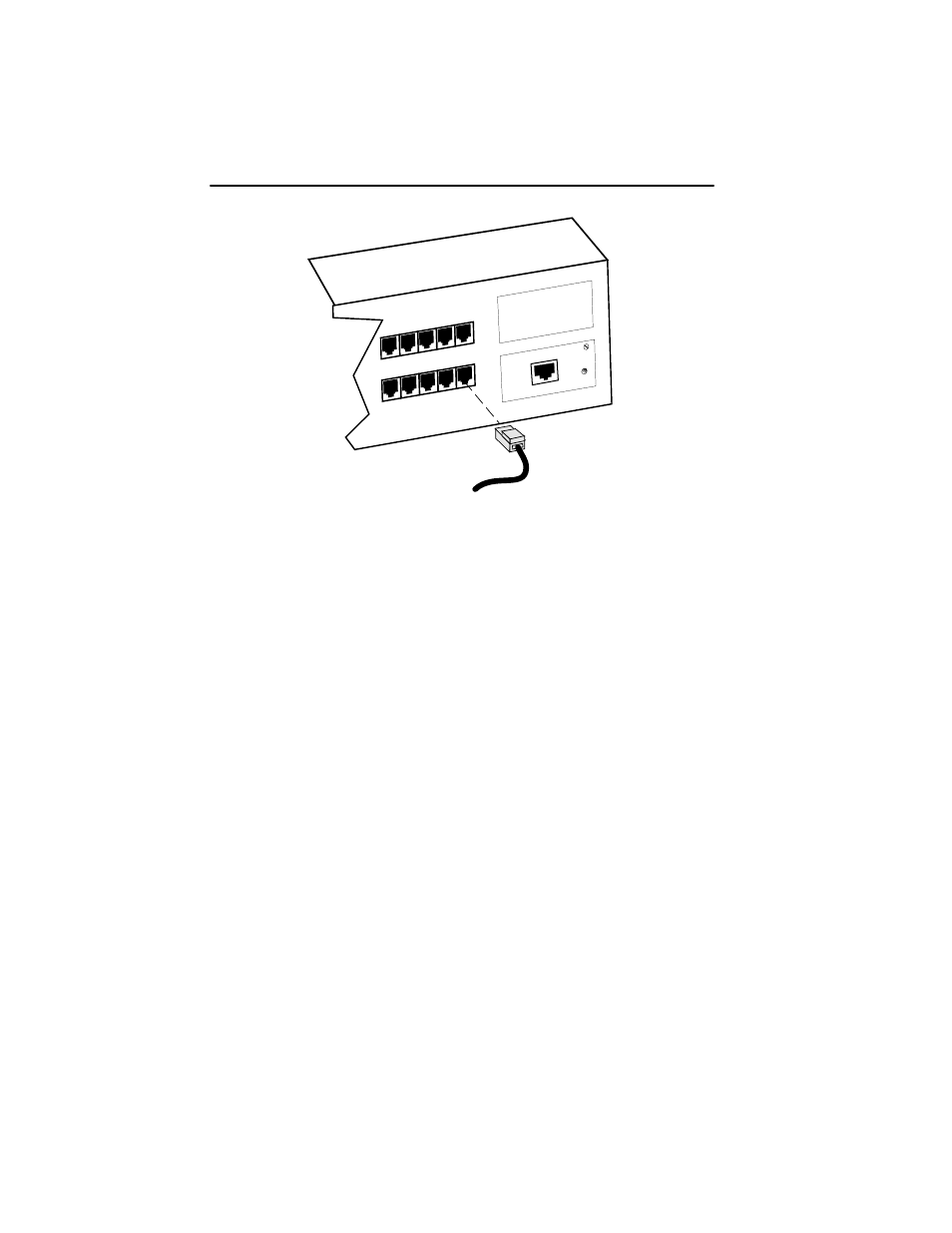 2 connecting to an epim-100tx, Connecting to an epim-100tx -2, Section 5.1.2 | Desired network port on the seh. see figure 5-1 | Cabletron Systems SEH100TX-22 User Manual | Page 36 / 52