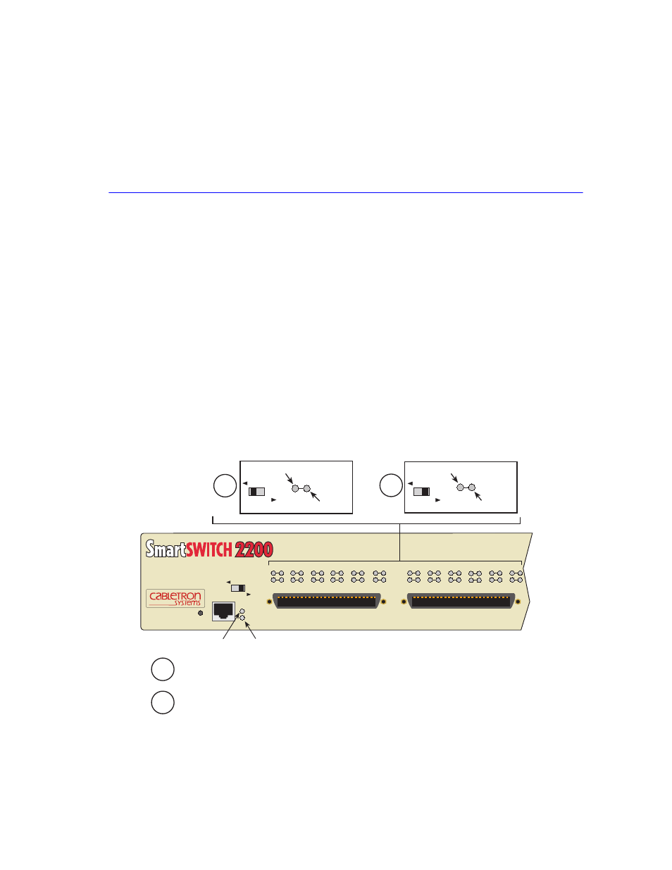 Troubleshooting, 1 using lanview, Using lanview -1 | Lanview leds, Chapter 4, 1 using lanview, Ab b | Cabletron Systems 2H253-25R User Manual | Page 41 / 64