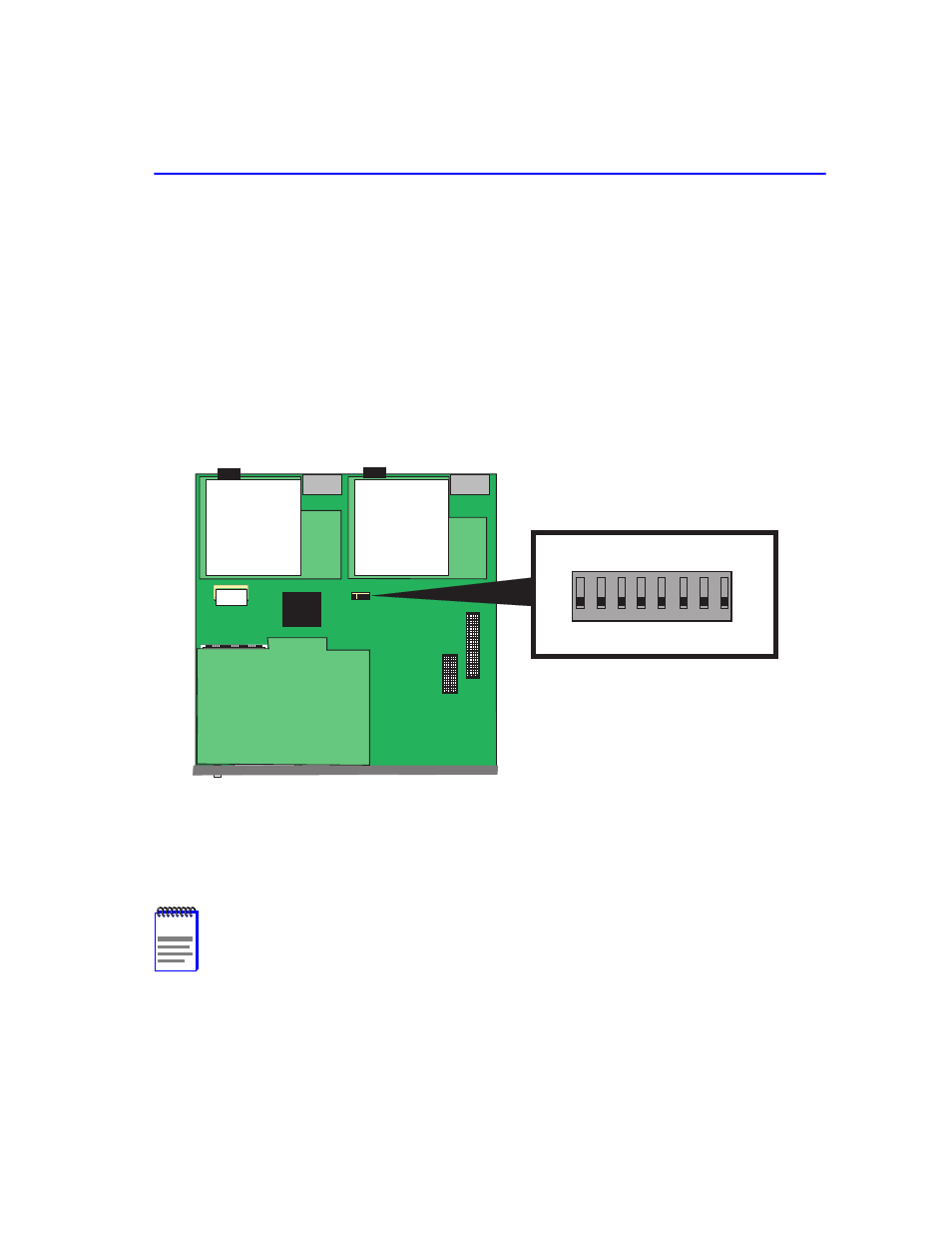 B.3 setting the mode switches, Mode switch location, Section b.3 | For instructions to clear | Cabletron Systems 2H253-25R User Manual | Page 57 / 64