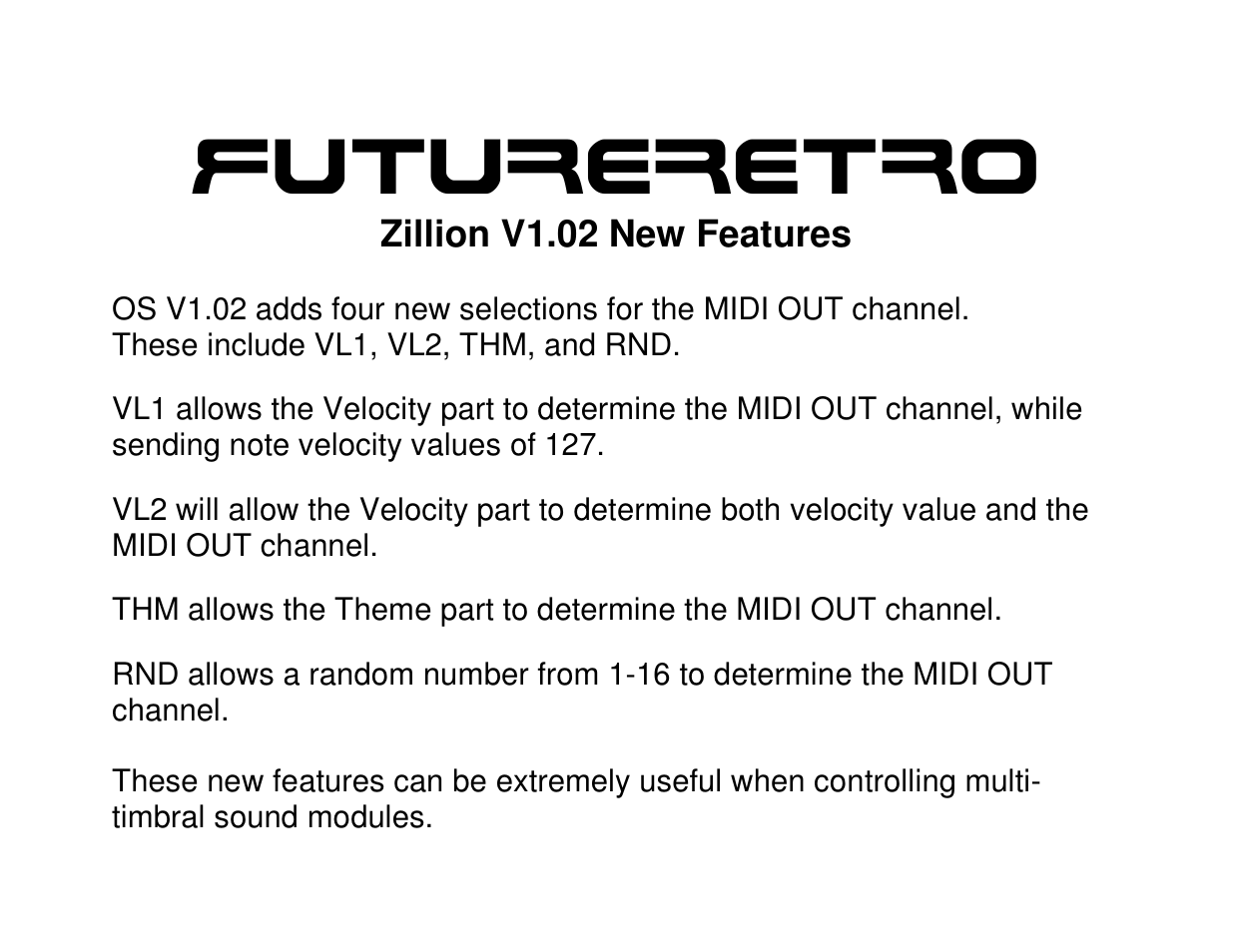 Futureretro | Future Retro Zillion Addendum V1.02 User Manual | Page 2 / 2