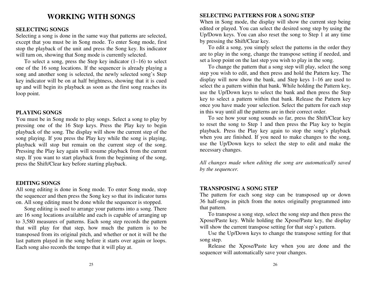Working with songs | Future Retro Orb Owner Manual User Manual | Page 14 / 29