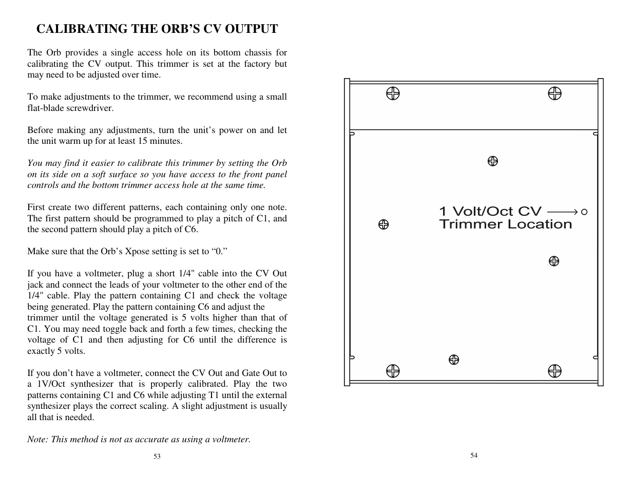Calibrating the orb’s cv output | Future Retro Orb Owner Manual User Manual | Page 28 / 29