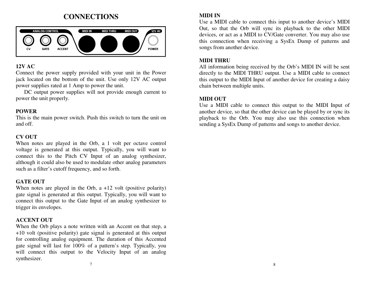 Connections | Future Retro Orb Owner Manual User Manual | Page 5 / 29