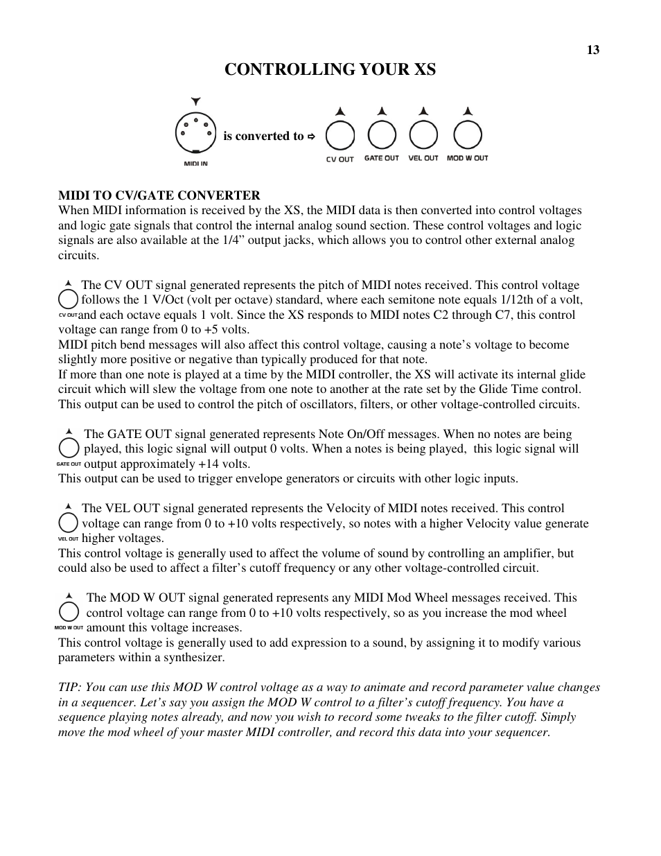 Controlling your xs | Future Retro XS User Manual | Page 15 / 62