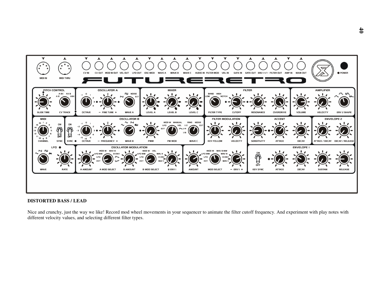 Future Retro XS User Manual | Page 42 / 62