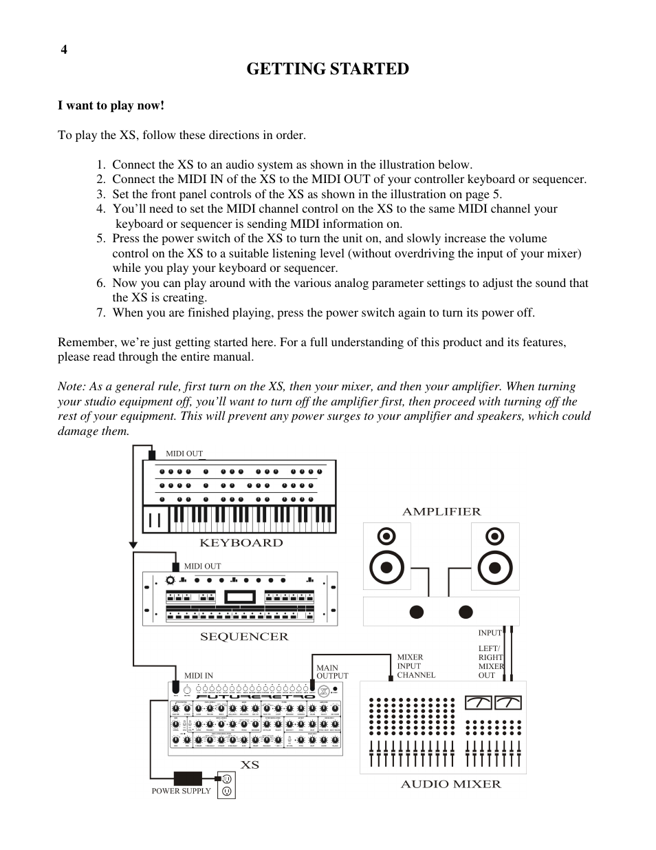 Future Retro XS User Manual | Page 6 / 62