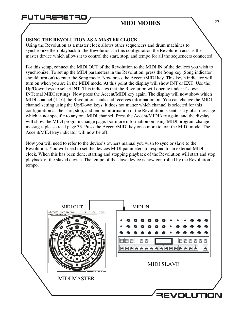 Midi modes | Future Retro Revolution Owner Manual User Manual | Page 29 / 46