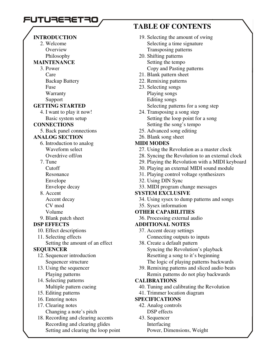 Future Retro Revolution Owner Manual User Manual | Page 3 / 46