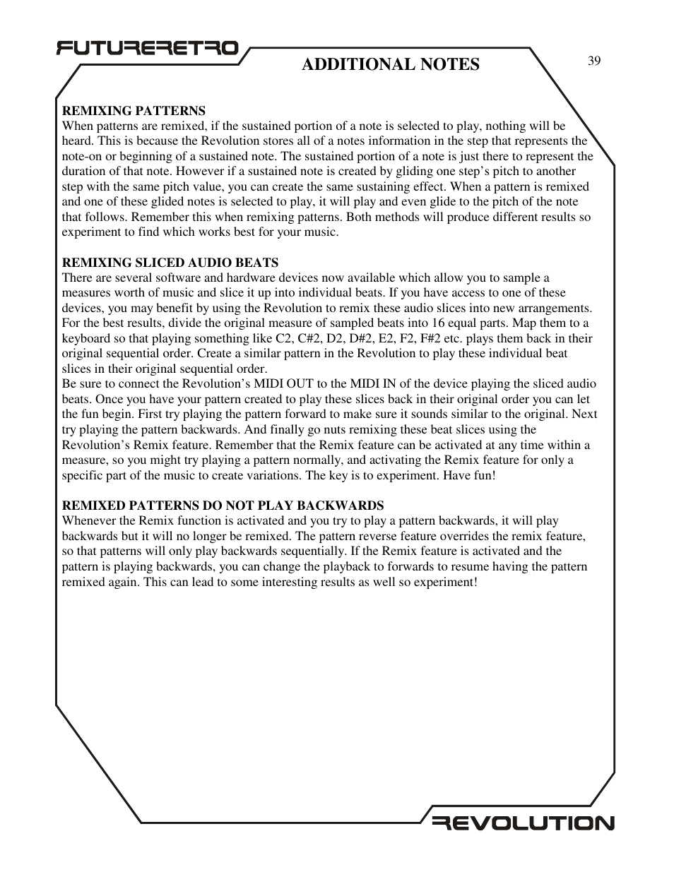 Future Retro Revolution Owner Manual User Manual | Page 41 / 46