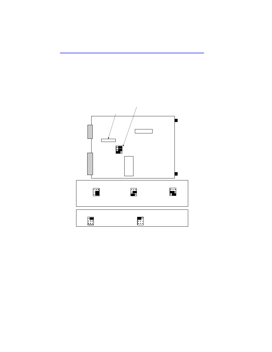 2 locating the ethernet jumpers, Locating the ethernet jumpers -2, Figure 2-1 csmim-t1 jumper settings | Cabletron Systems CSMIM-T1 User Manual | Page 28 / 198