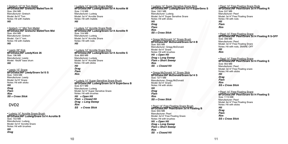 Dvd2 | FXpansion BFD Jazz & Funk User Manual | Page 6 / 11
