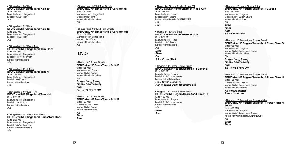 Dvd3 | FXpansion BFD Jazz & Funk User Manual | Page 7 / 11