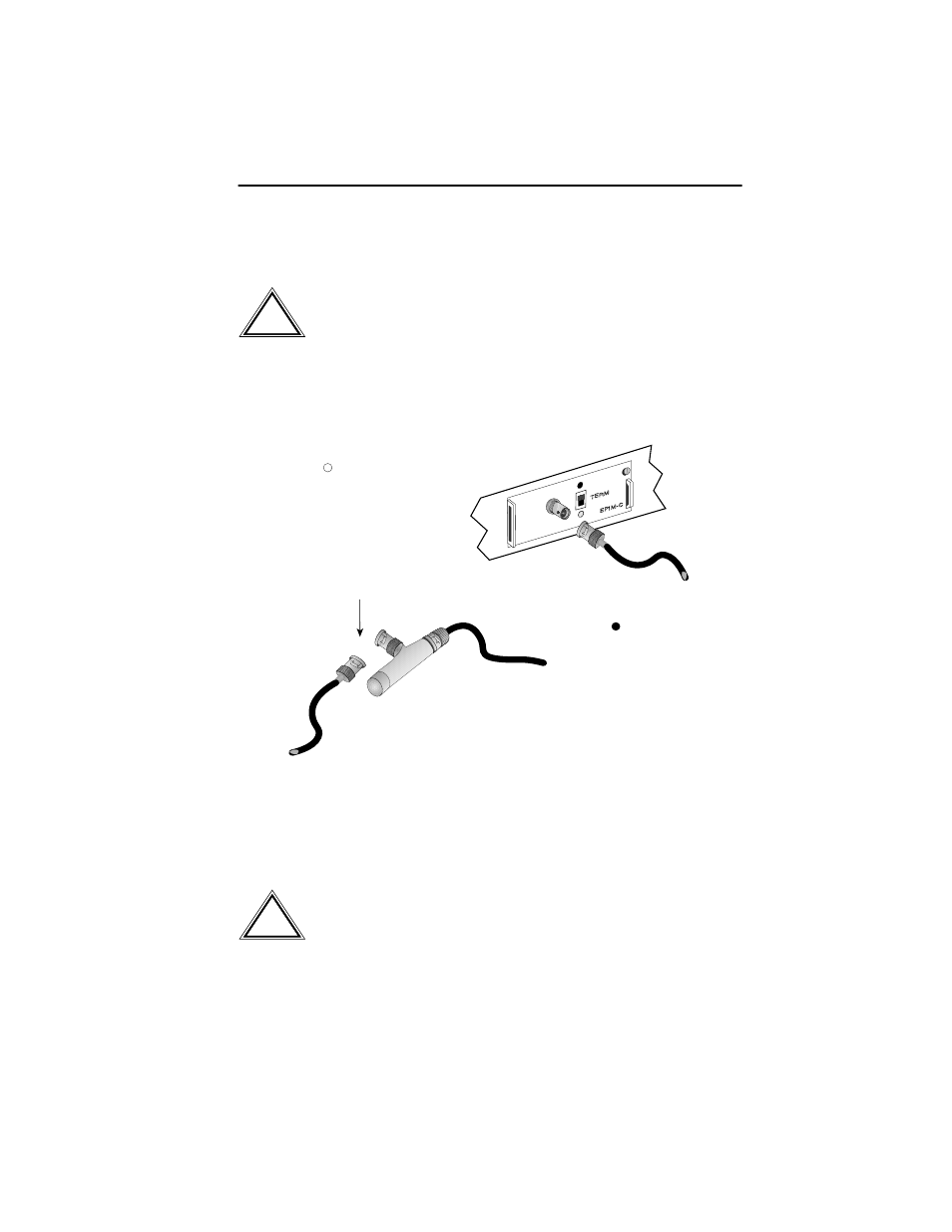 5 connecting an aui cable to an epim-a, Connecting an aui cable to an epim-a -23 | Cabletron Systems NBR-420 User Manual | Page 40 / 73