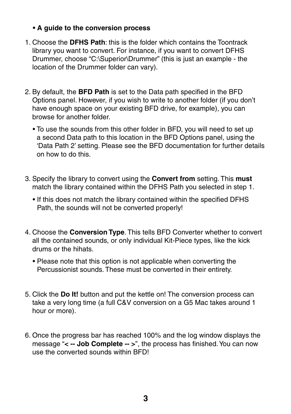 FXpansion BFD Converter User Manual | Page 3 / 9