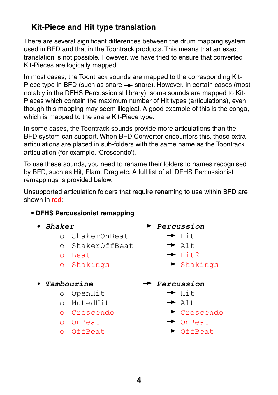 FXpansion BFD Converter User Manual | Page 4 / 9