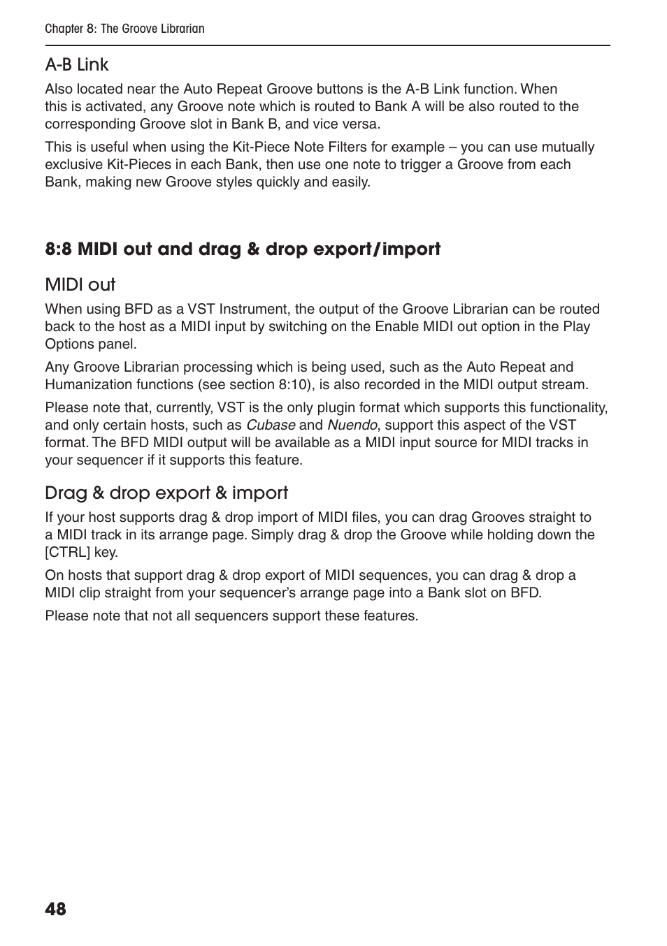 FXpansion BFD Premium Acoustic Drum Module User Manual | Page 54 / 82