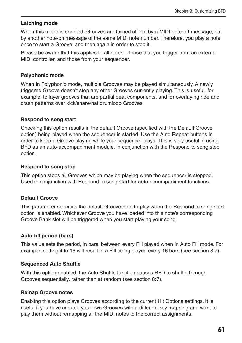 FXpansion BFD Premium Acoustic Drum Module User Manual | Page 67 / 82