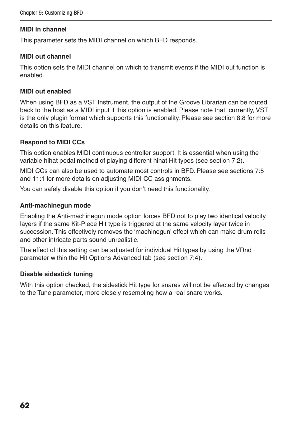 FXpansion BFD Premium Acoustic Drum Module User Manual | Page 68 / 82