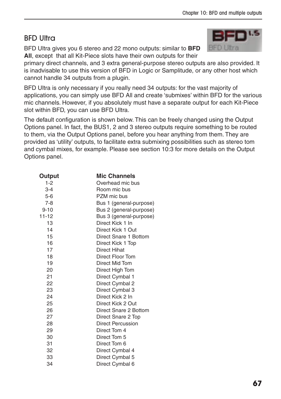 67 bfd ultra | FXpansion BFD Premium Acoustic Drum Module User Manual | Page 73 / 82