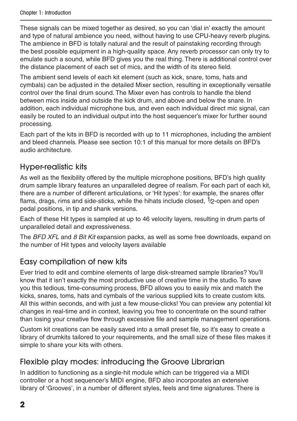 FXpansion BFD Premium Acoustic Drum Module User Manual | Page 8 / 82