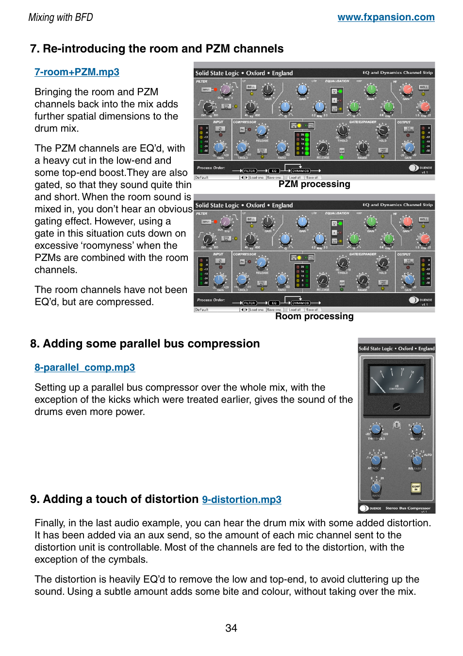 FXpansion BFD Premium Acoustic Drum Module Mixing with BFD User Manual | Page 34 / 39