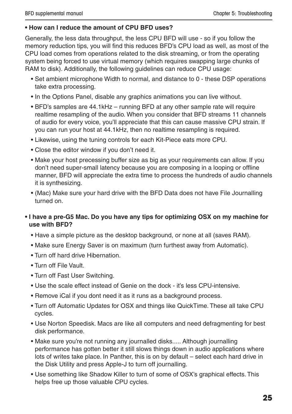FXpansion BFD Supplemental User Manual | Page 25 / 26